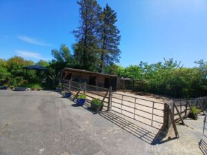 befestigter Paddock