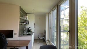 Küche im Studio-Apartment