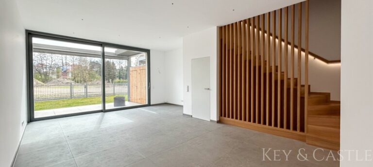 Wohnzimmer mit offener Küche