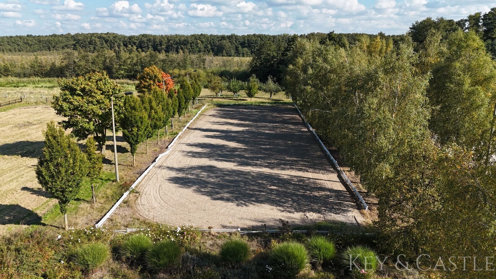 Außenreitplatz Luftansicht
